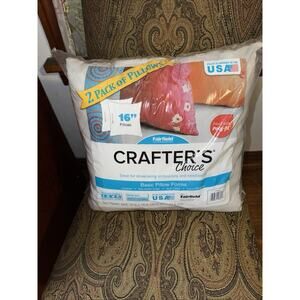 2 Crafters Choice Basic Pillow Form Insert For Throw Pillow New In Package 16x16